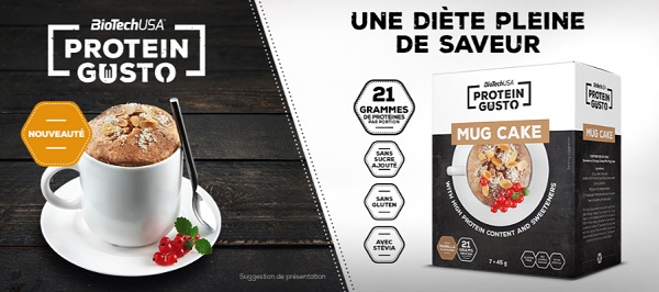 protein mug cake dolce proteico in tazza a tenore 50 per cento con cinque fonti di proteina